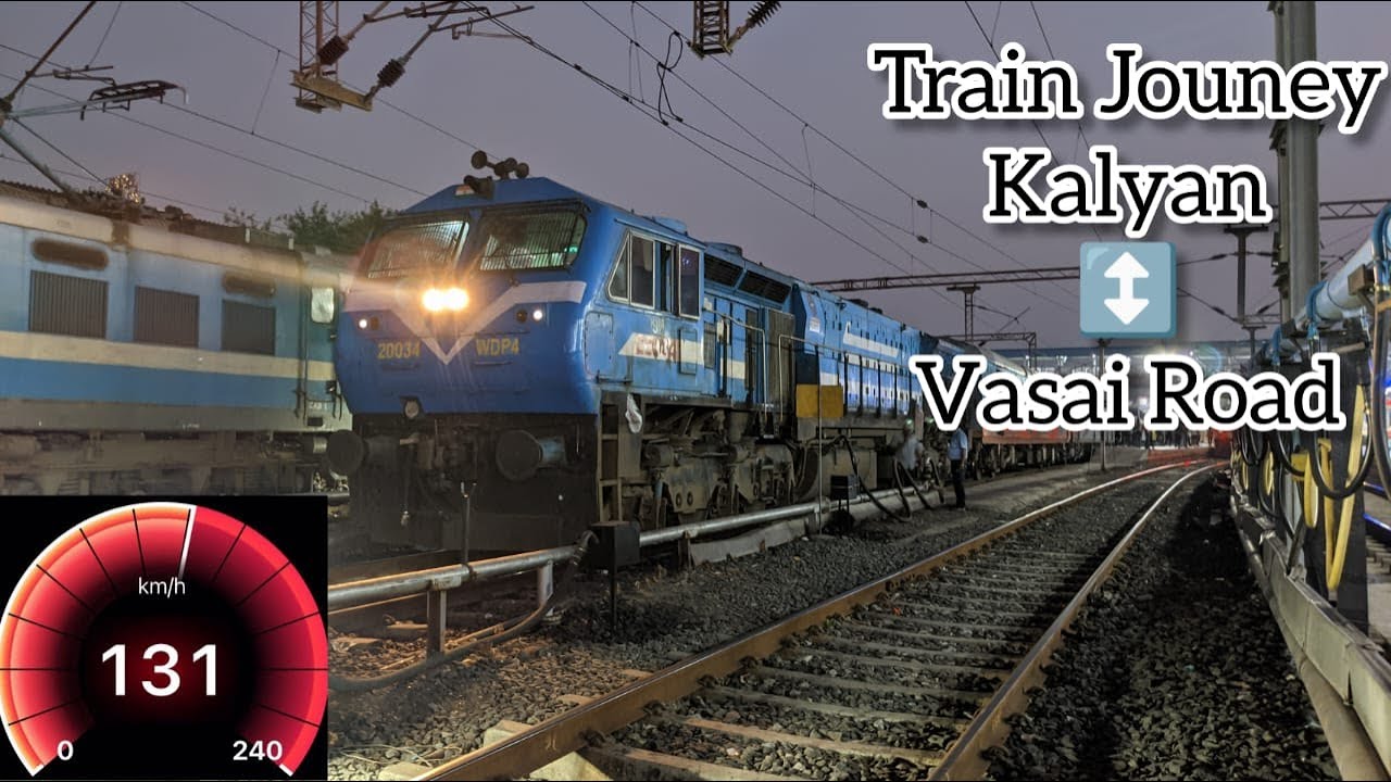 Kalyan To Vasai Road Train Journey | Dedicated Freight Corridor Latest Updates | YPR - BKN 130 kmph