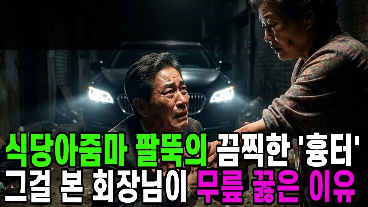 식당 아줌마 팔뚝의 '화상 흉터'를 본 회장님... 쓰레기 더미 쪽방촌에서 무릎 꿇고 오열했습니다 |사연 읽어주는 채널[주름진 일기장