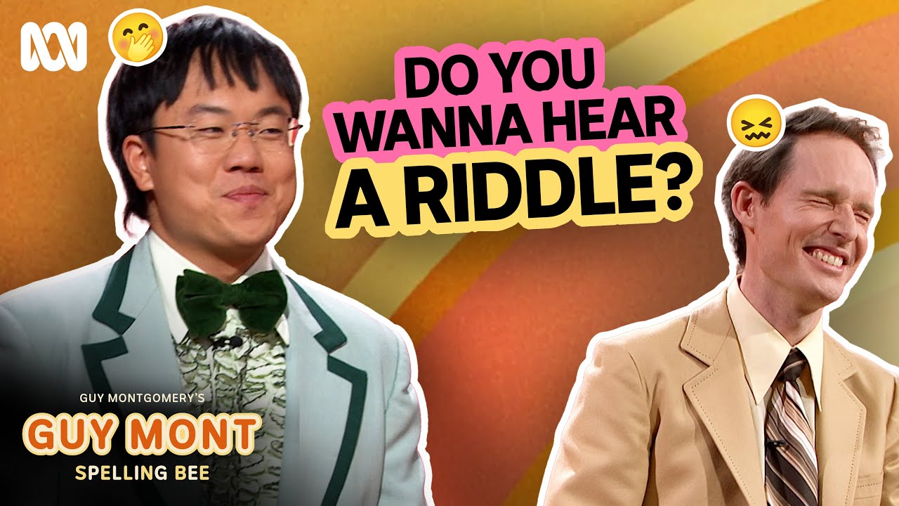 Best of Aaron Chen's riddles | Guy Montgomery's Guy Mont Spelling Bee | ABC iview