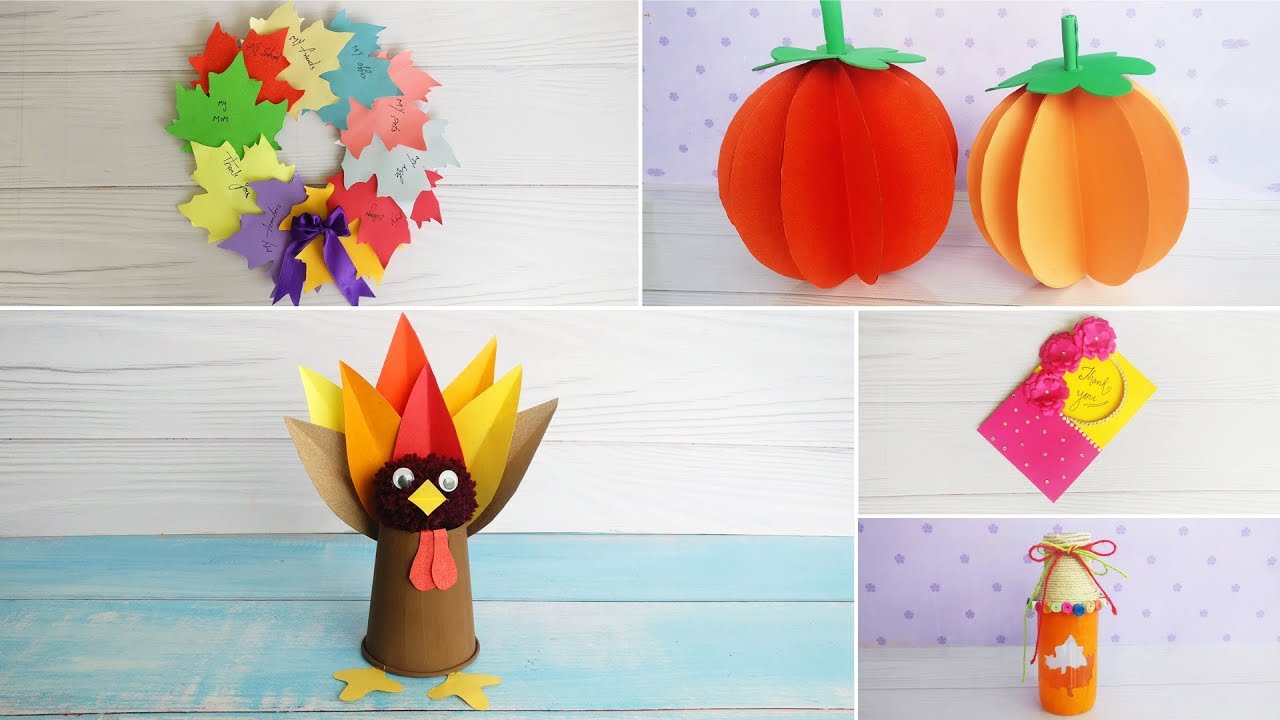 5 Awesome DIY Thanksgiving Crafts | Best DIY Video | 1 Minute Crafts