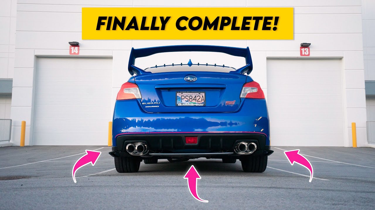 Installing OEM STI Rear Spats & Diffuser | 2021 Subaru WRX STI
