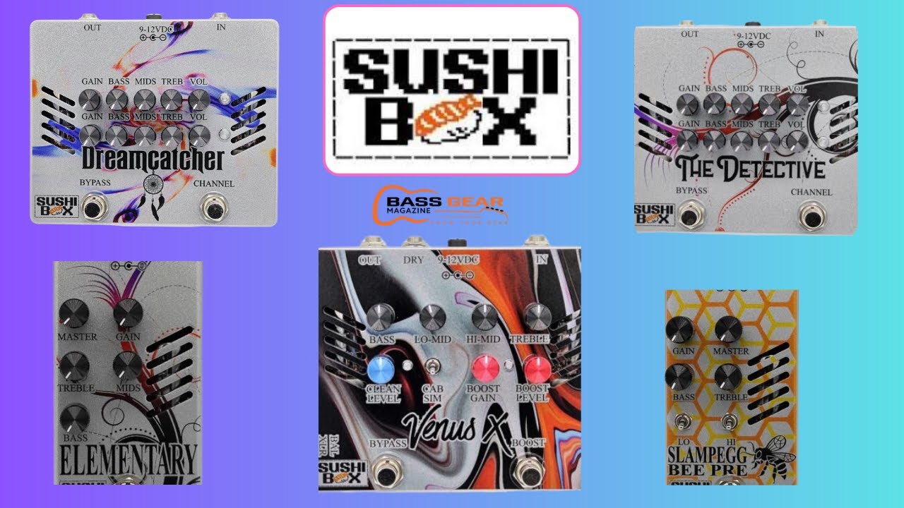 NAMM 2024: Sushi Box Pedals! #namm2024 #basspedals #bassgear