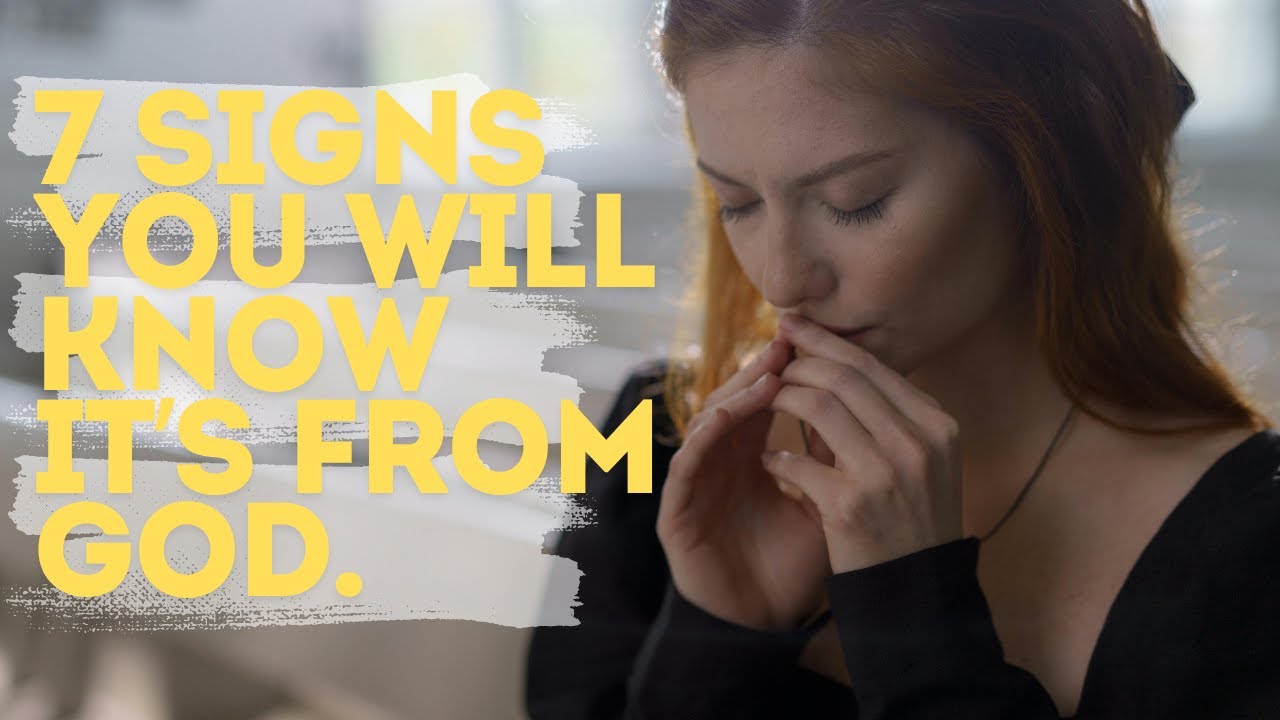 7 signs you will know it&rsquo;s from god.  #faith  #trustgod  #godsguidance  #spiritualgrowth  #godsword