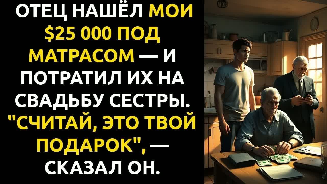 Отец забрал $25 000 из-под матраса. Через минуту пришёл дед… и началось.