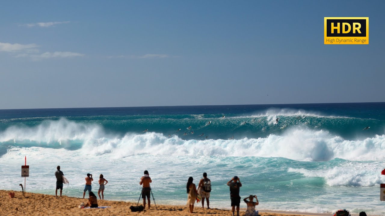 Pipeline Beach Cam 📹🏝️🌊 Raw Surfing Footage (November 27, 2025)  4K HDR