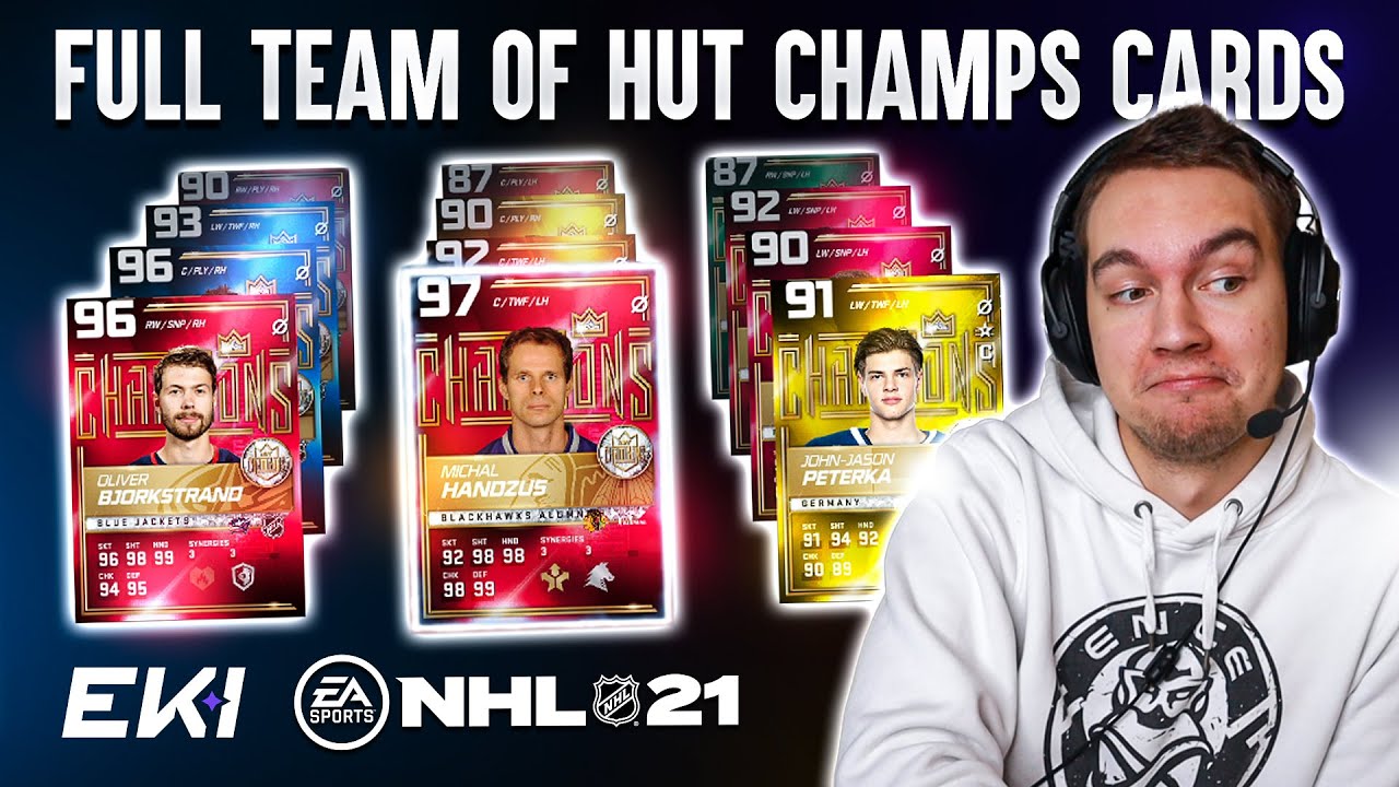 HUT Champions with FULL TEAM OF HUT CHAMPS CARDS | Final Champs of NHL 21