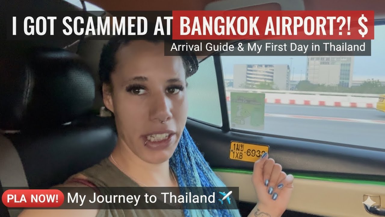 I GOT SCAMMED AT BANGKOK AIRPORT?! 🛑 Arrival Guide & My First 24h in Thailand 🇹🇭