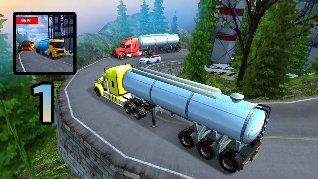 Offroad Oil Tanker Truck Driving Game&rlm; Gameplay Walkthrough - Part 1 (Android,IOS)