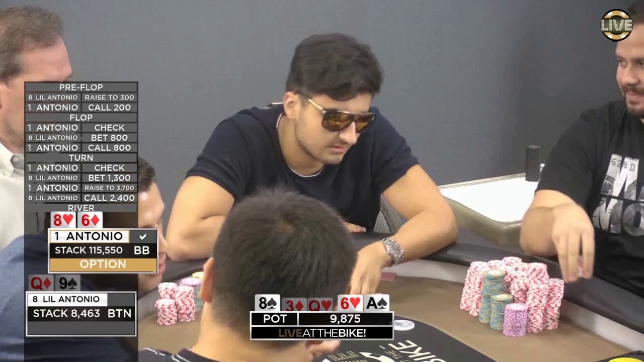 Antonio Esfandiari vs SoFlo Antonio in a Monster Pot! &spades; Live at the Bike!