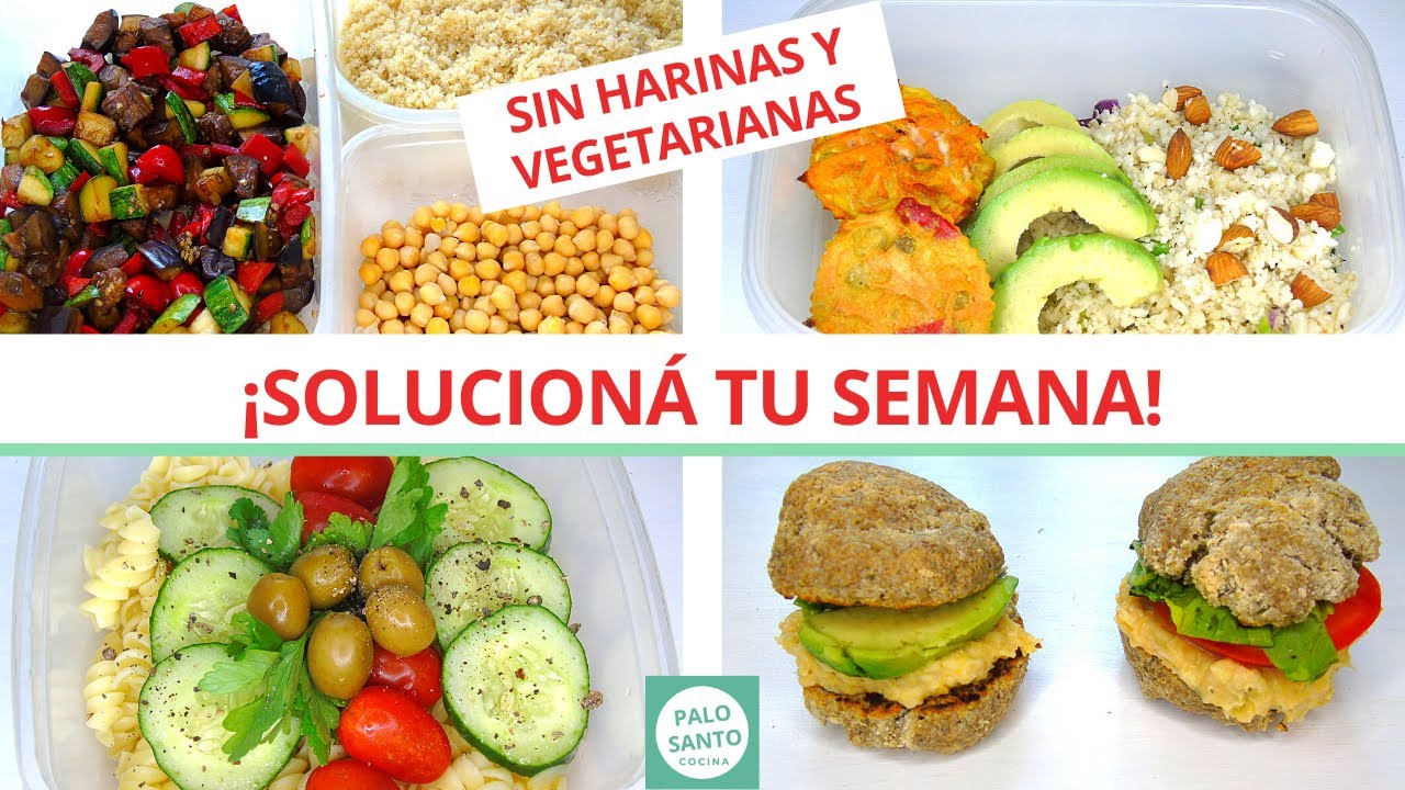MEAL PREP (COMIDAS SALUDABLES para la SEMANA🍜) Opciones: SIN HARINAS, VEGANAS, SIN GLUTEN🍈 #2