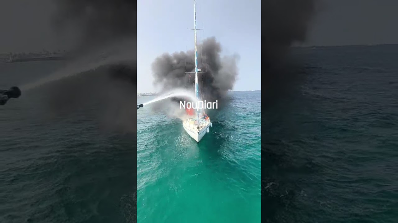 Incendio barco Formentera