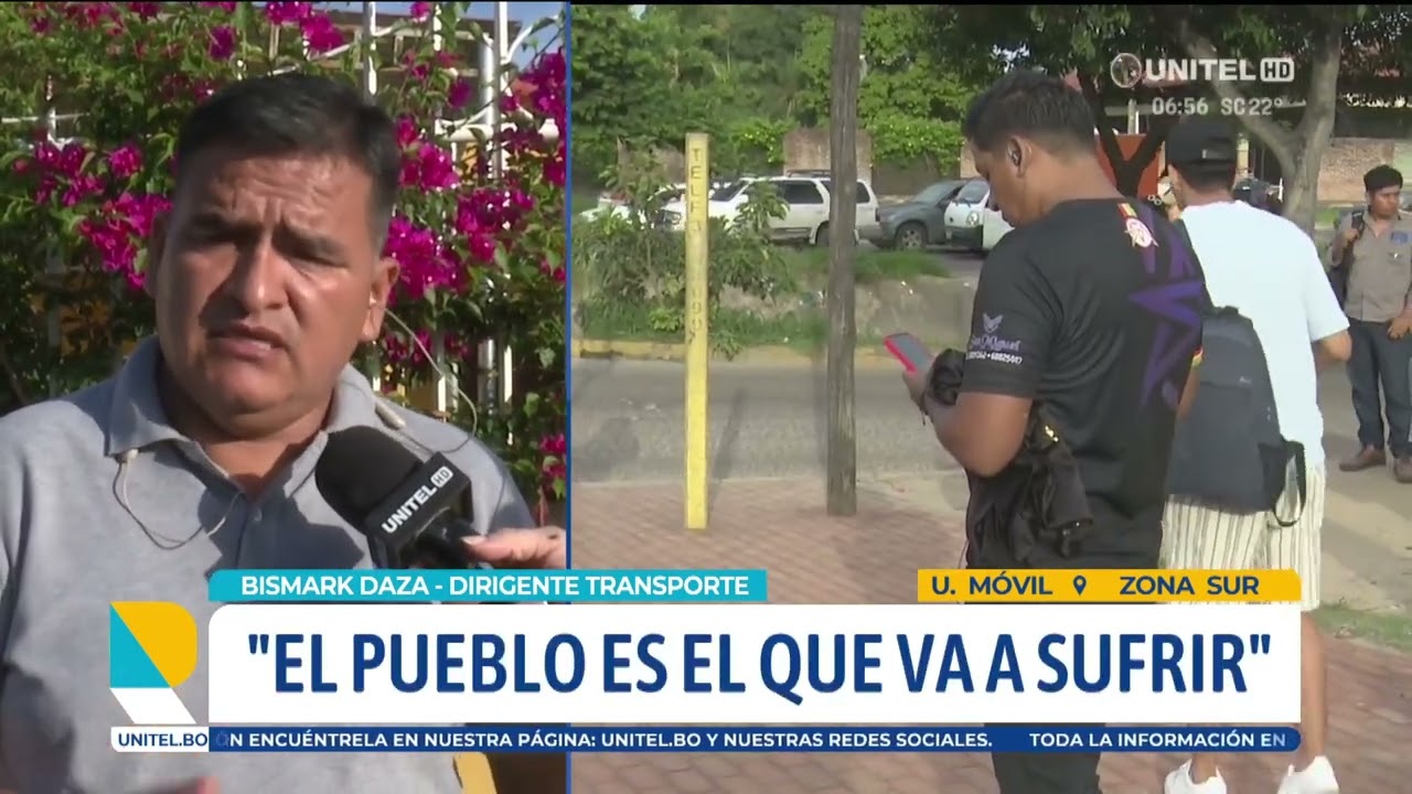 Transporte confirma que acatan protesta de brazos caídos en Santa Cruz