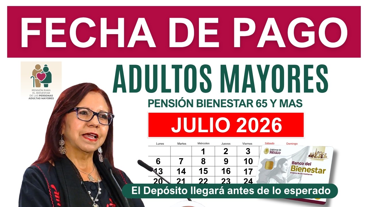 💥Adelantar&aacute; el Pago la Secretar&iacute;a💥Caer&aacute; el Dep&oacute;sito este fin de Semana? Pensi&oacute;n CALENDARIO Julio?