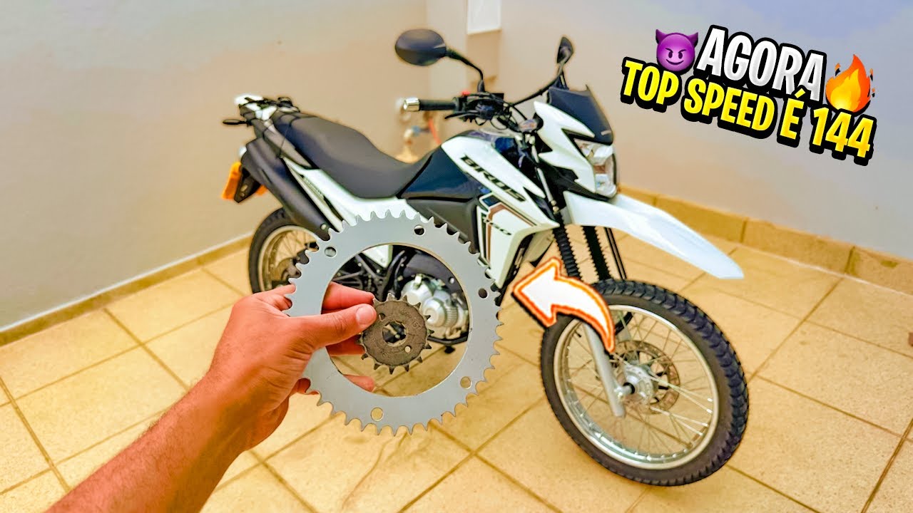 TROQUEI A RELAÇÃO DA BROS 160 0KM 2023 TOP SPEED 144?!