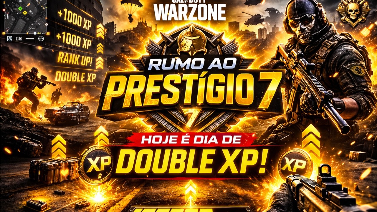 🔥💀 WARZONE AO RUBRO! WXP + Rumo ao Prestígio 7! RUMO AO PRESTÍGIO 7!   @MonsterEnergy