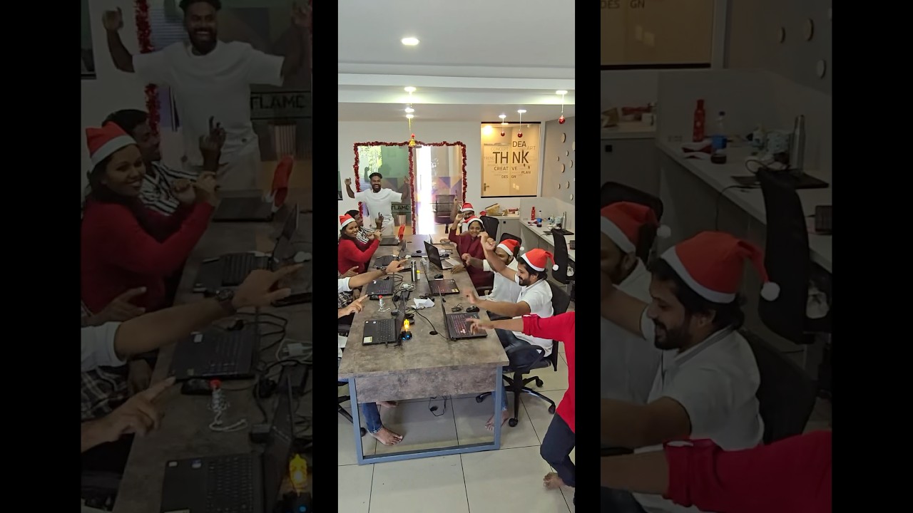 My office team busted a move during our Xmas party! #treading #officeteam #xmasgiftideas #kochi