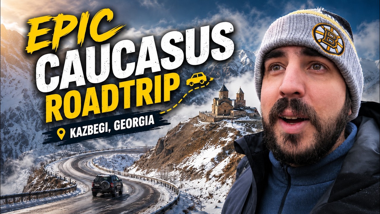 Epic Caucasus Mountains Roadtrip 🚙 (Kazbegi, Georgia)