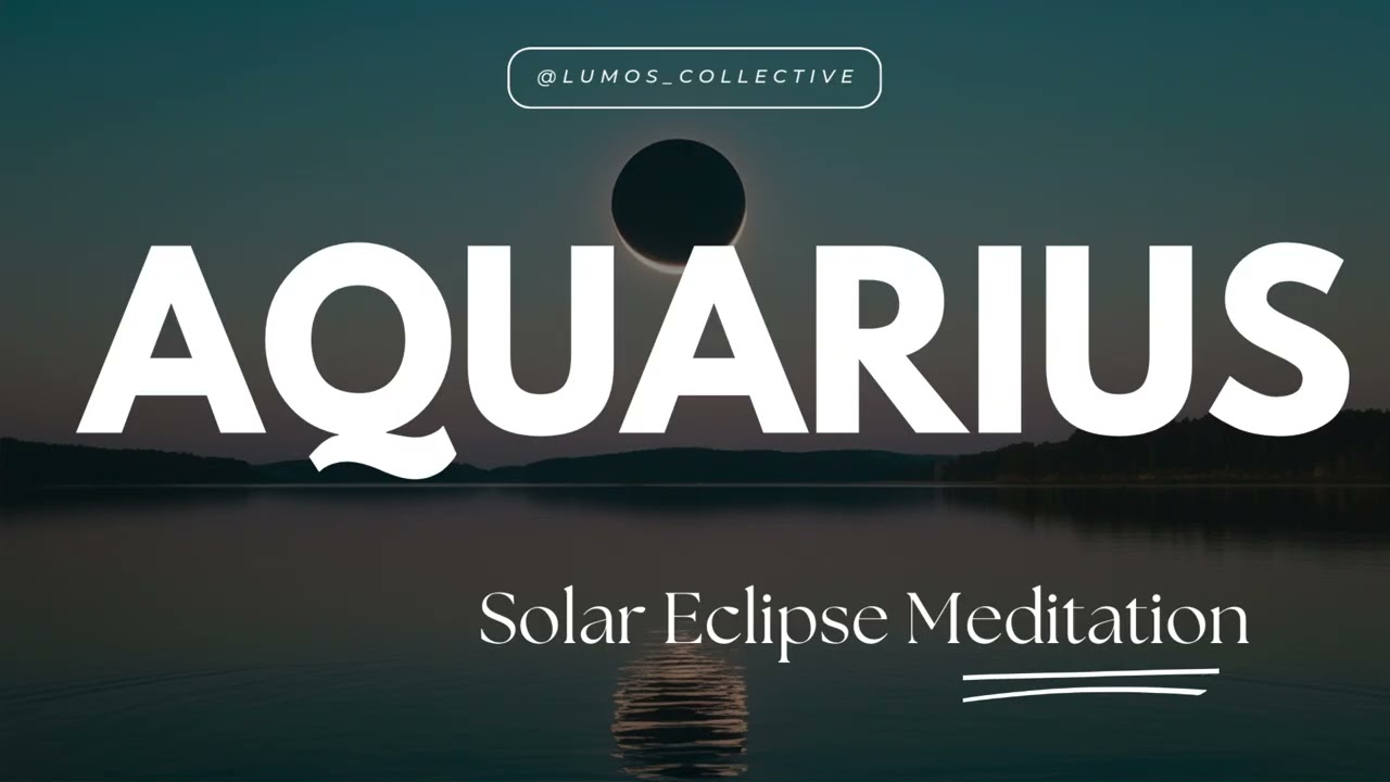 Aquarius Solar Eclipse Meditation 🌑  New Moon & Lunar New Year Guided Frequency Reset
