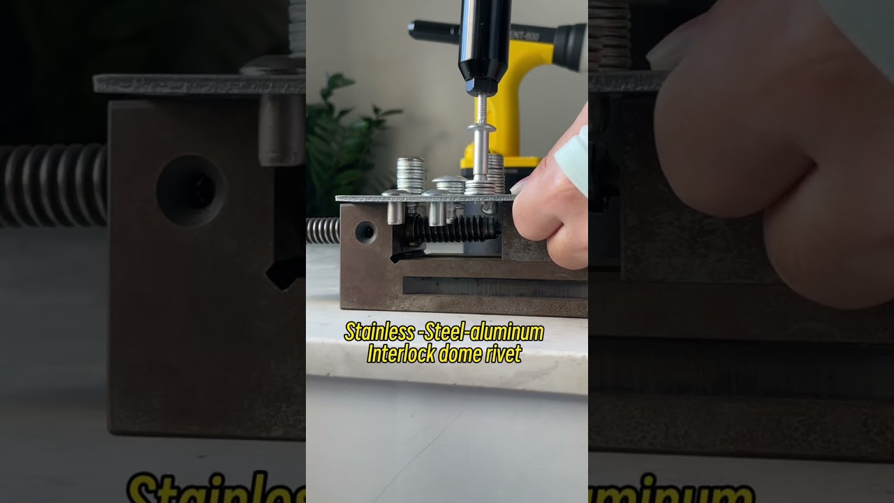 interlock dome head rivet，stainless VS steel VS aluminum rivet #interlockrivet #In-LockRivet