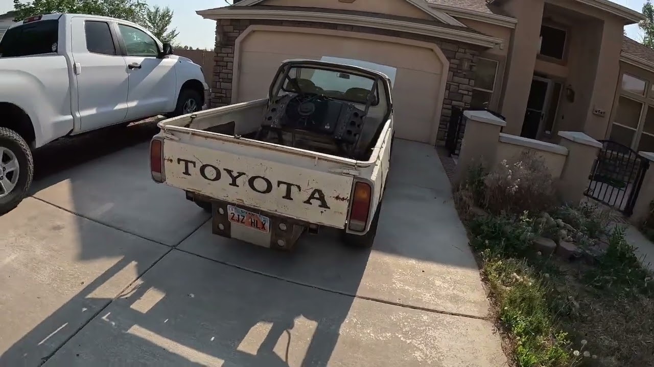 2JZ Hilux test pulls with new 4 link