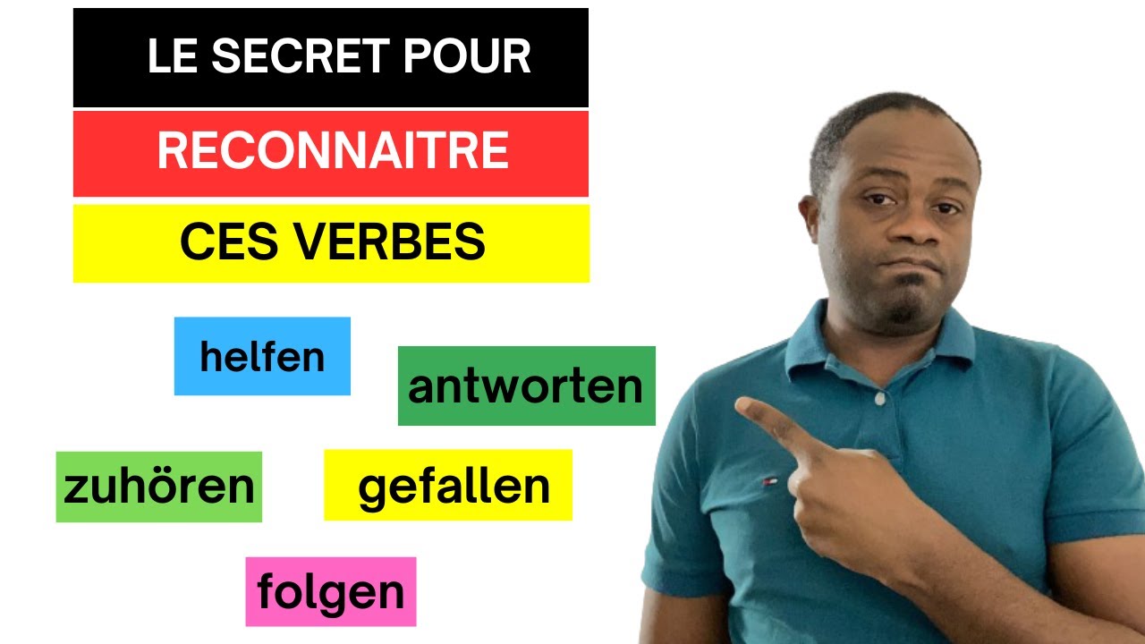 Voici le SECRET pour reconnaître les VERBES qui vont toujours avec le DATIF