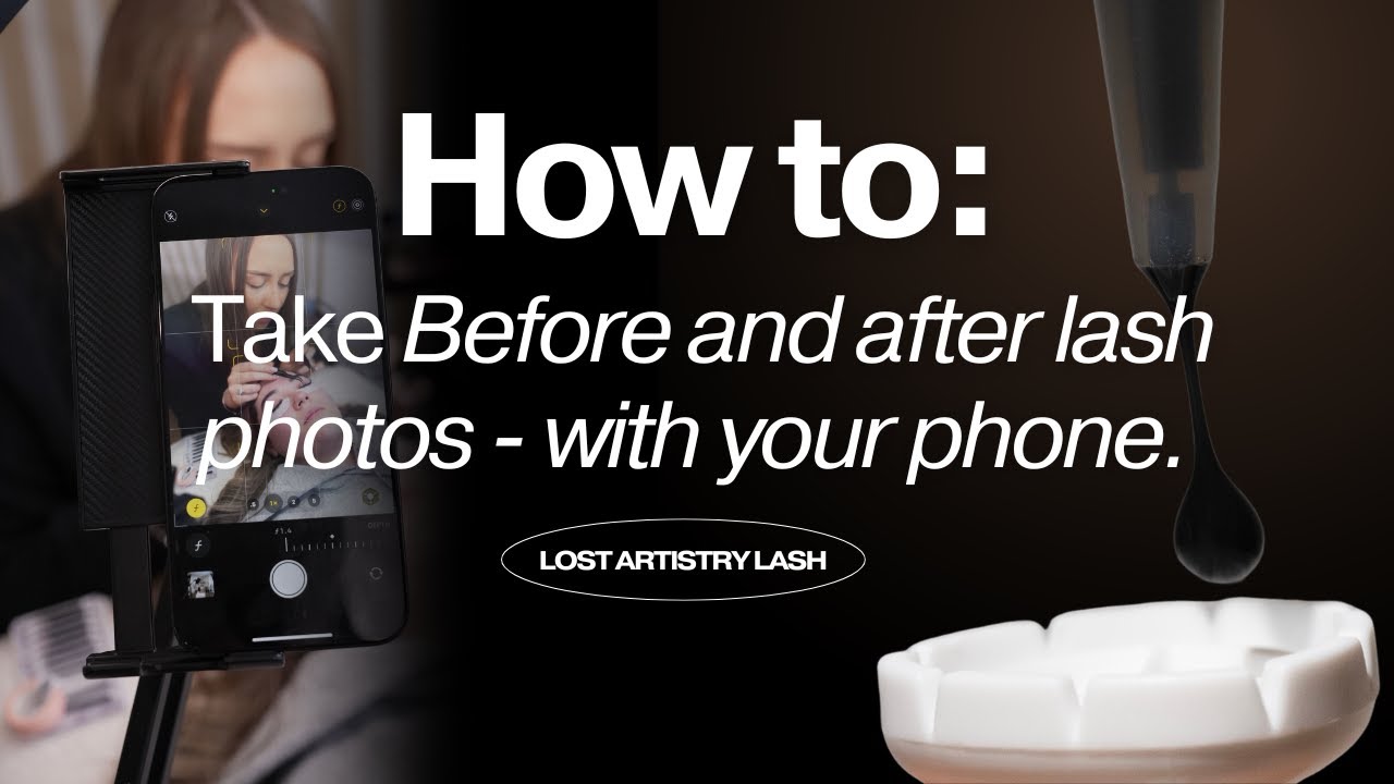 How To Make Lash Content With Your Phone | Taking before and after eyelash extension photos + videos
