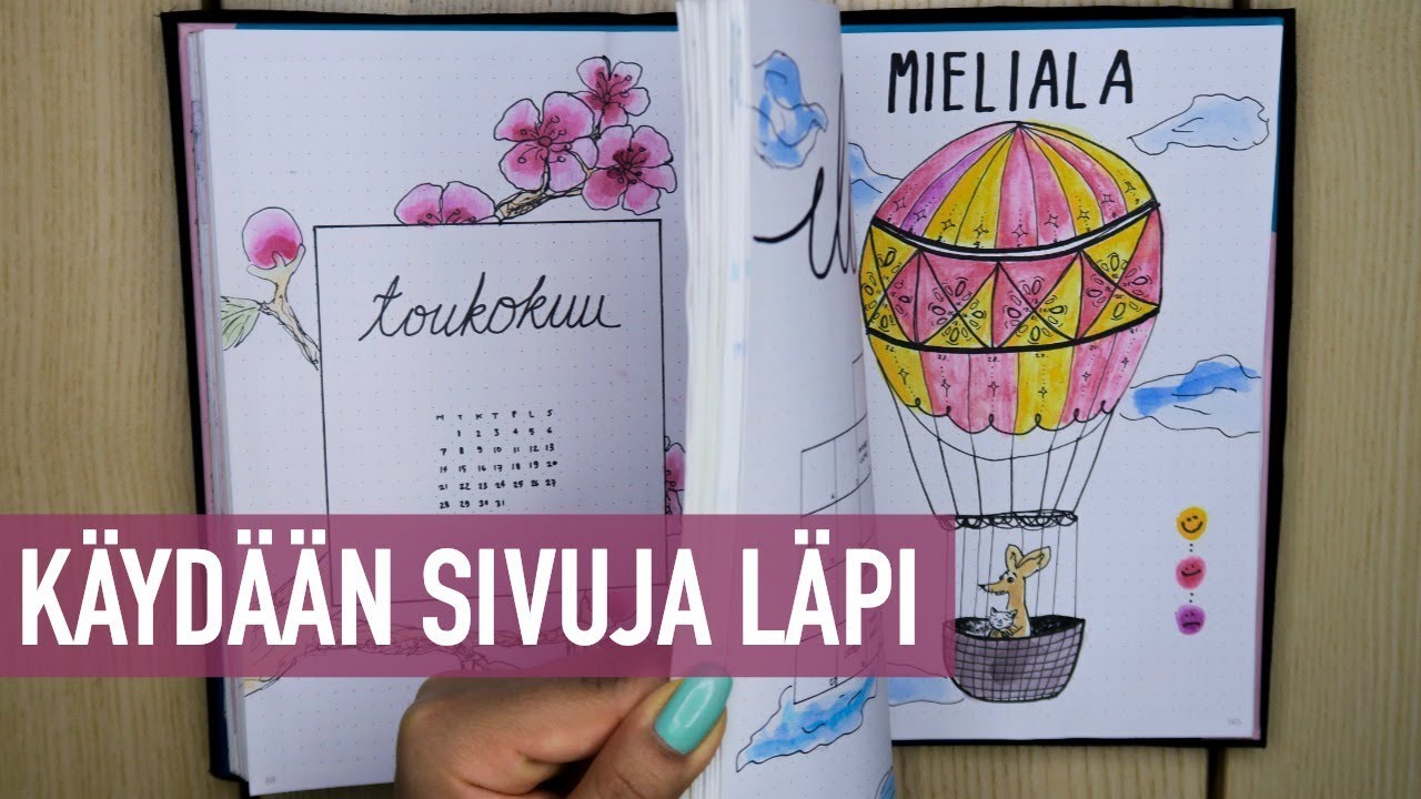 2018 bullet journal FLIP THROUGH | bujo Suomi 2019