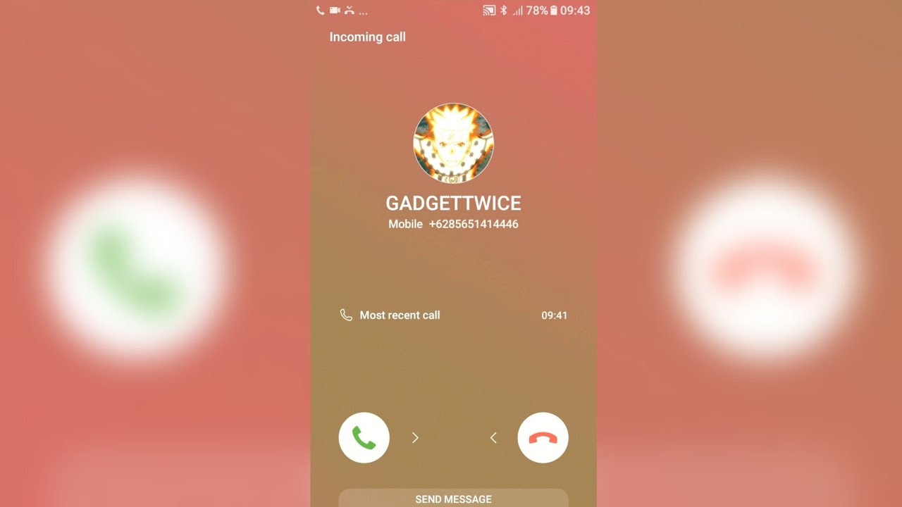 Samsung J7 Core Naruto Incoming Calls (Screen Video)