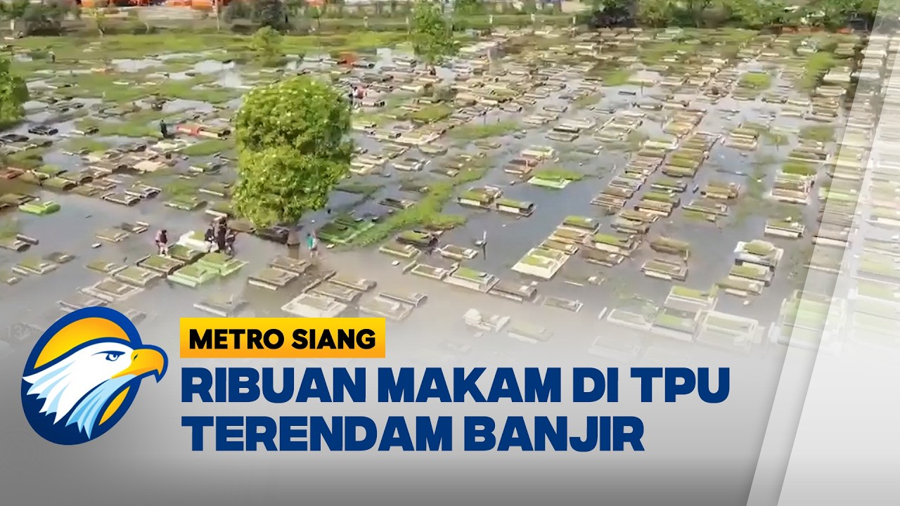 Ribuan Makam di TPU Semper Terendam, Peziarah Kesulitan Berziarah - [Metro Siang]