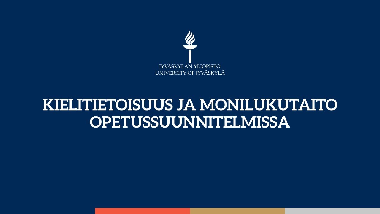 Kielitietoisuus ja monilukutaito opetussuunnitelmissa