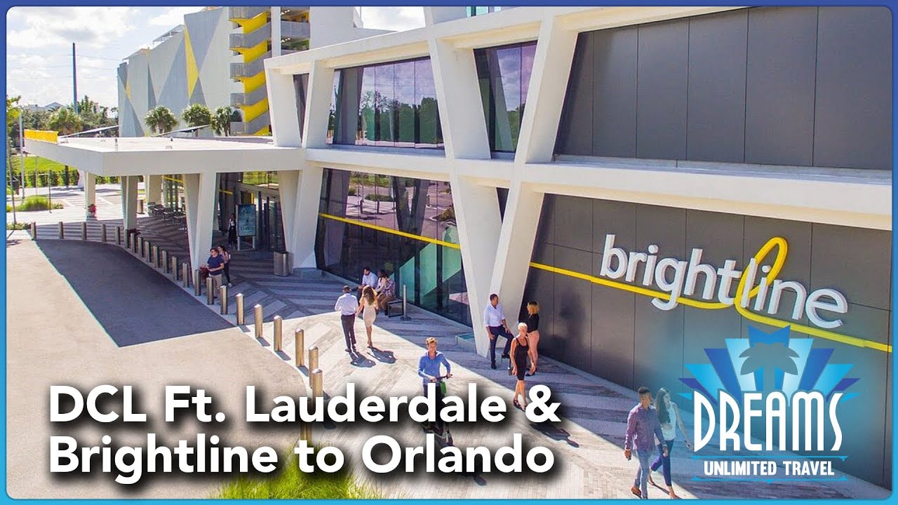 Disney's Fort Lauderdale Cruise Port & Traveling on Brightline to Orlando