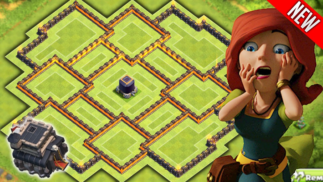 ULTIMATE TOWNHALL 9 FARMING BASE! Clash of Clans - BEST TH9 Farming BASE!
