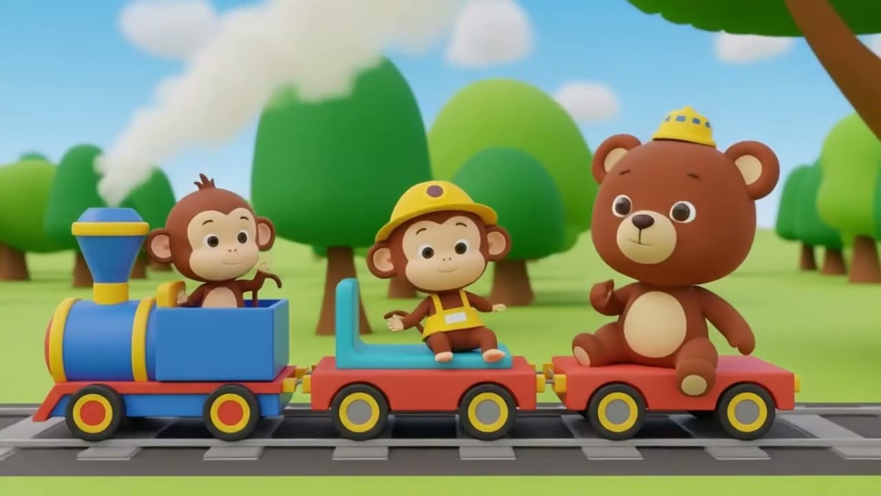 Baby Sensory Rainbow - Baby  Monkey Videos for Babies and Toddlers Sensory Animation🐵🌈🍌