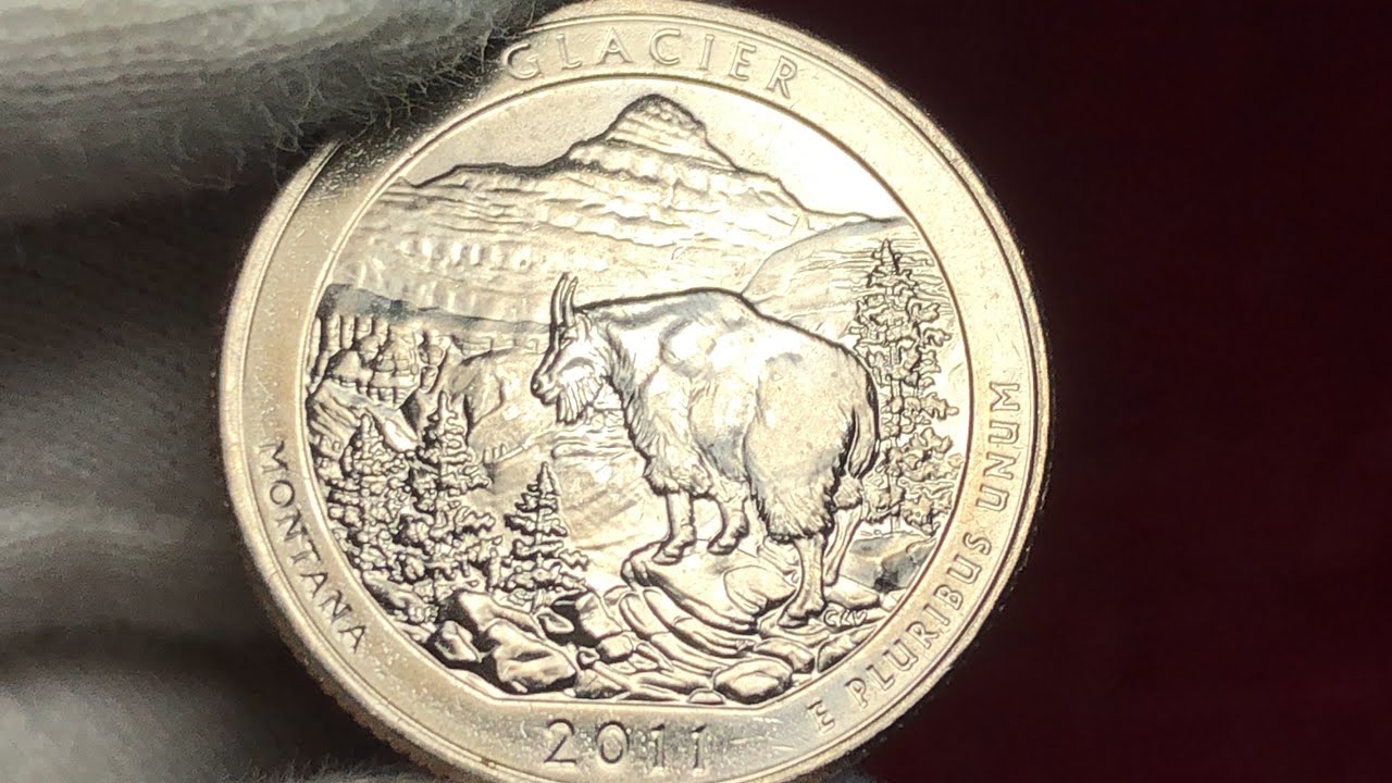 Quarter dollar 2011 American the Beautiful Montana Glacier
