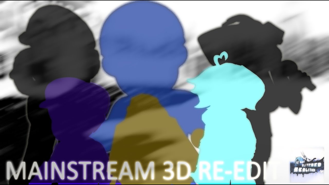 GLITCHED REALTIES: MAINSTREAM 3D RE-EDIT [EPILESPY WARNING]
