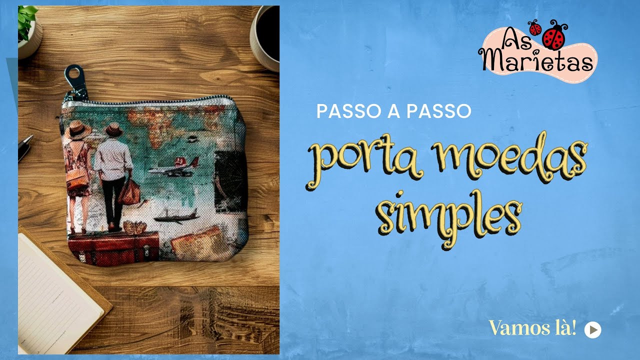 Como fazer o porta moedas simples