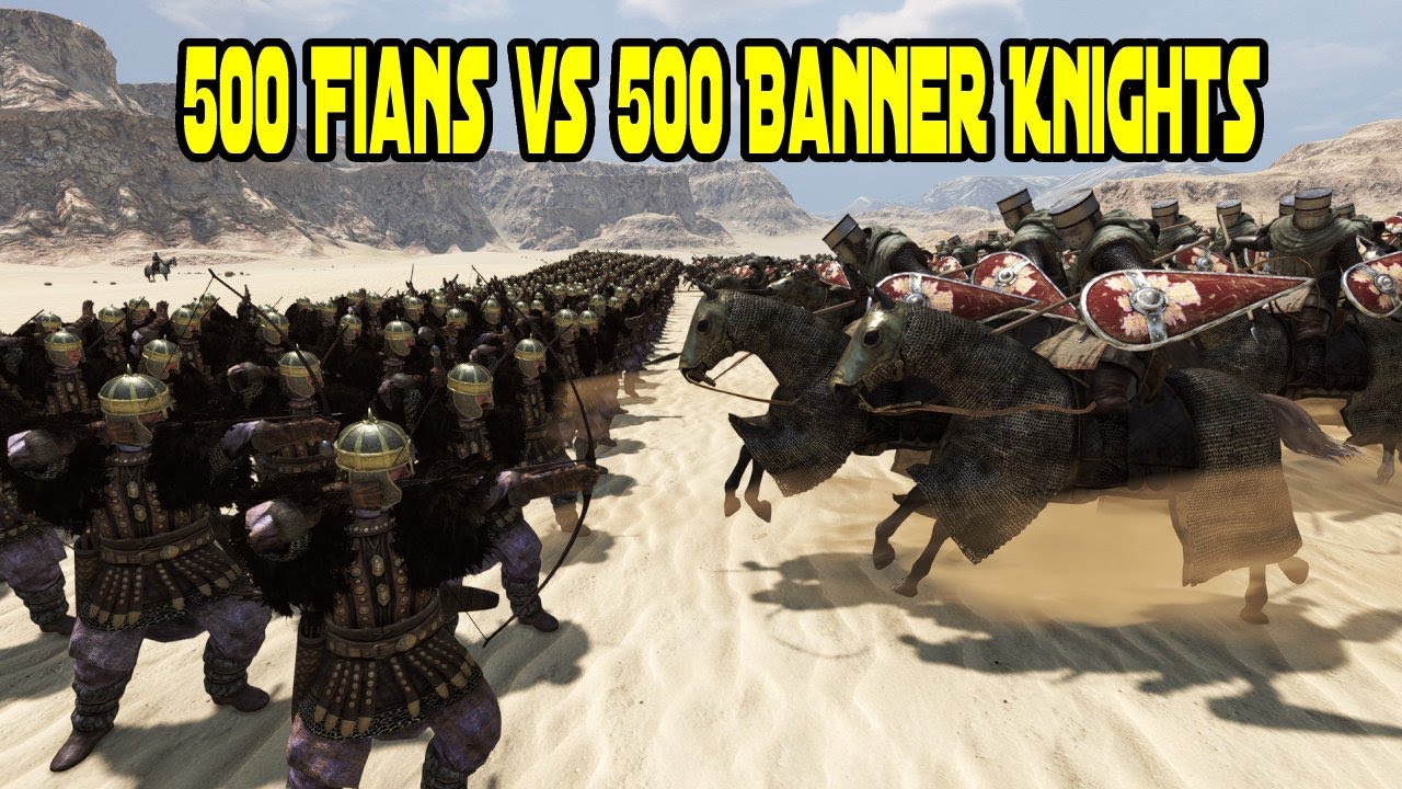 500 Fian Champions vs 500 Banner Knights - Mount & Blade 2: Bannerlord