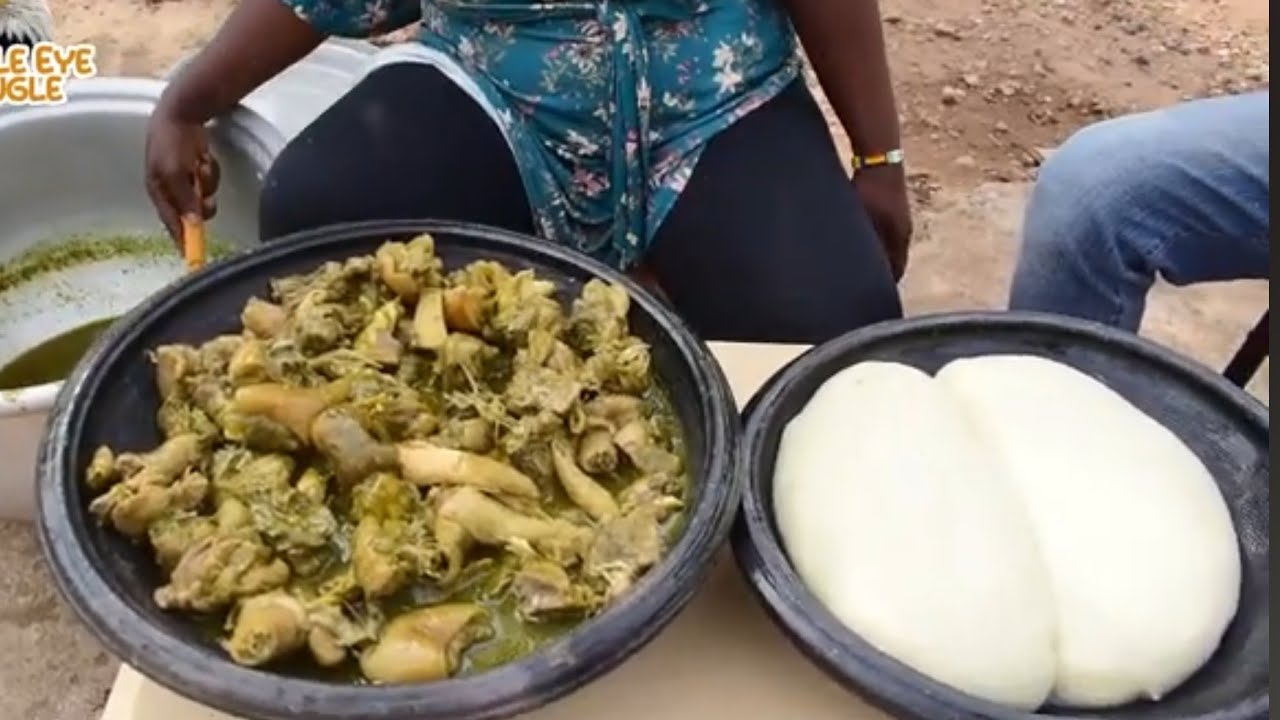 HOW TO FIX YOUR FAVORITE EBUNABU SOUP WITH ASSORTED MEAT & FISH PLUS FUFU, VILLAGE LIFESTYLE#food