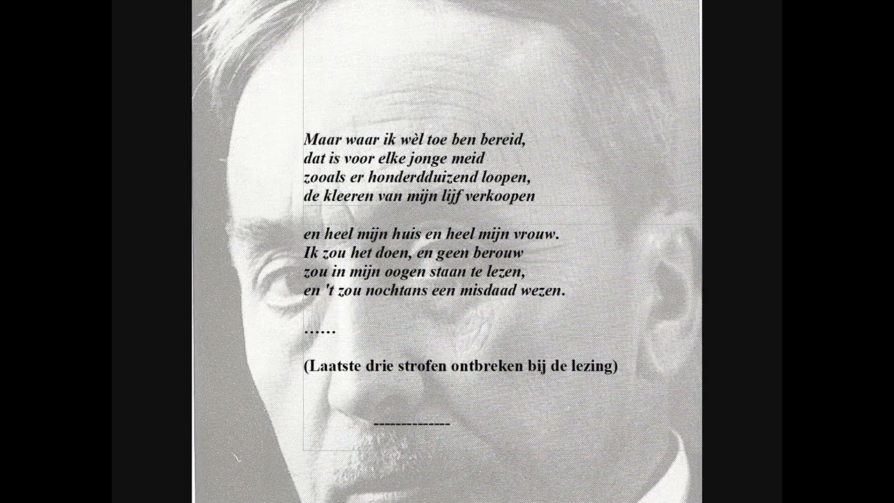 Willem Elsschot - Gedicht: 'De klacht van den oude' gelezen door Julien Schoenaerts (onvolledig)