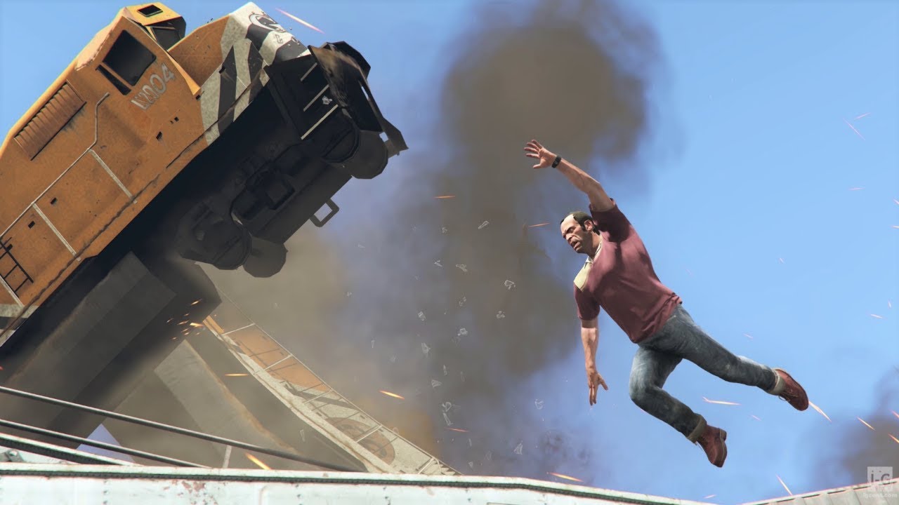 Миссия «Поезд сошёл с рельсов» — GTA V