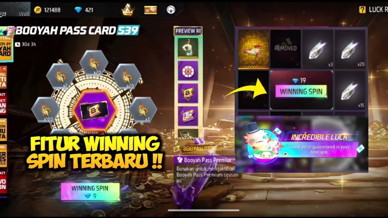 CARA DAPAT FITUR WINNING SPIN EVENT FF TERBARU! 1 SPIN LANGSUNG DAPAT HADIAH UTAMA