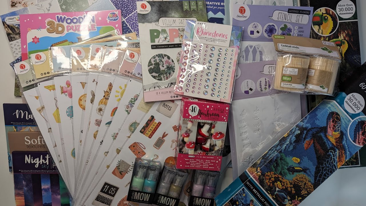 Action Haul mit neuen Stickern Diamond Painting und Stencils