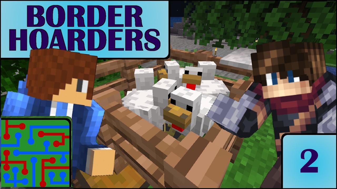 Our First Animals! | Minecraft: Border Hoarders | Episode 2