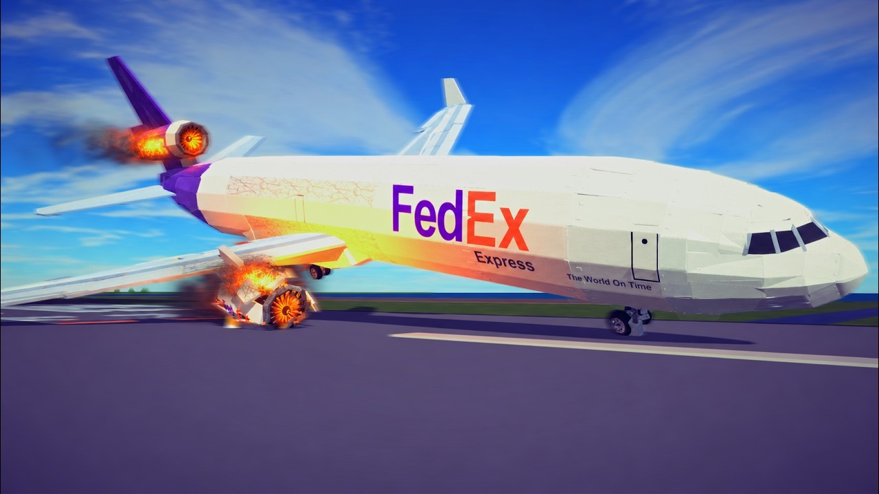 Real Airplane Crashes And Emergency Landings #2 | Besiege