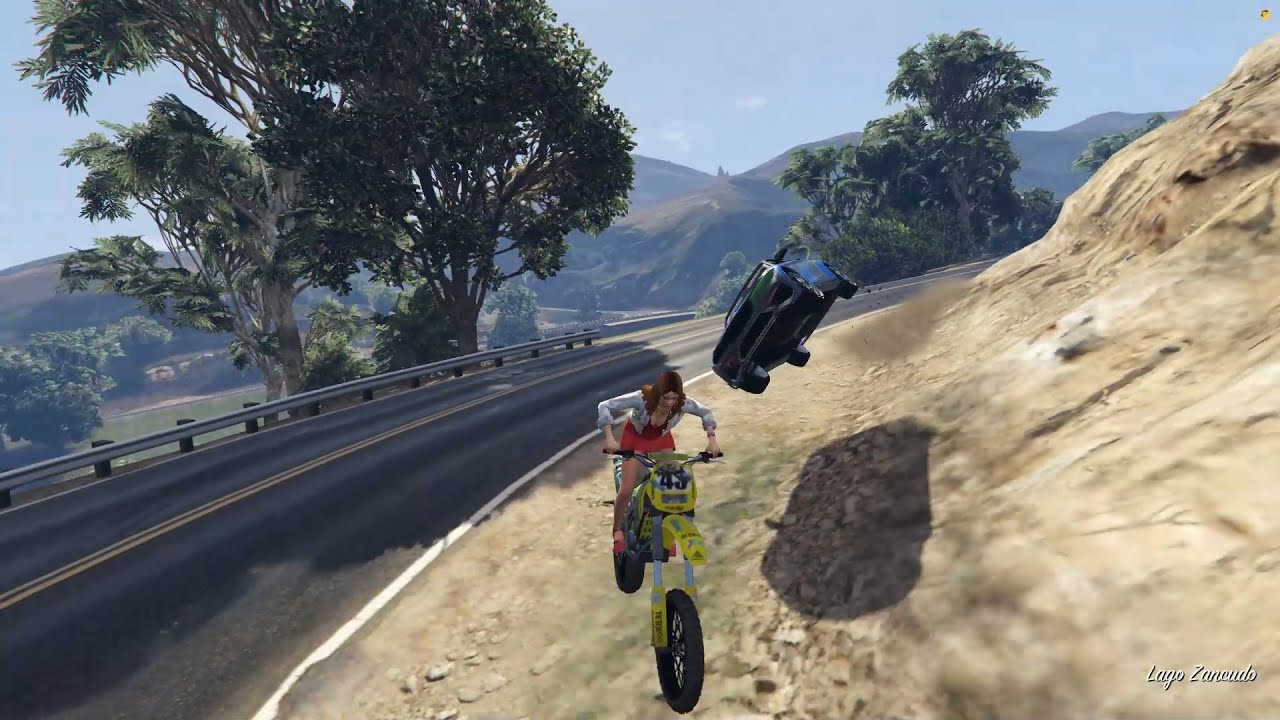 Bláznívá Jízda po Dálnici | GTA 5 | Dálnice | Los Santos | Motorka Sanchez