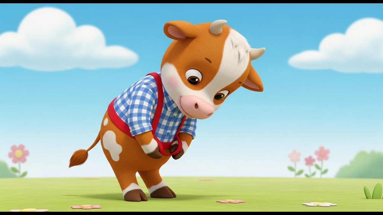 Little Baby Cow Song | Fun Kids Song | Preschool Sing Along