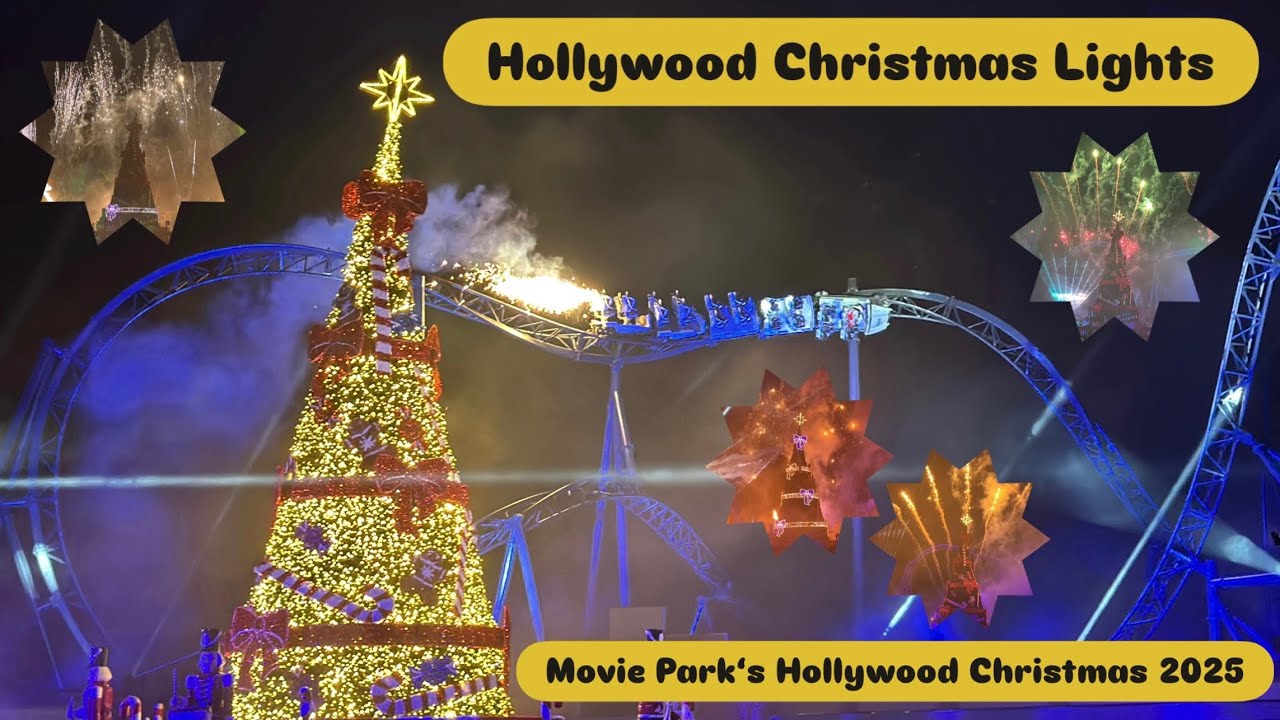 Hollywood Christmas Lights - Movie Park&lsquo;s Hollywood Christmas 2025🎇🎆