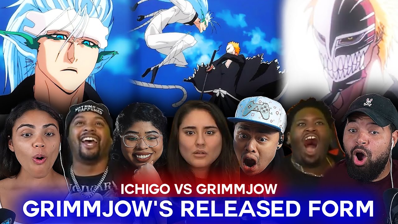 Hollowfied Ichigo vs Grimmjow Resurrecion | Bleach Ep 165, 166 Reaction Highlights