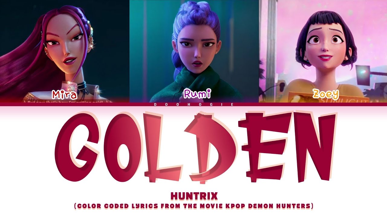 HUNTR/X 'Golden' (Color Coded Lyrics)
