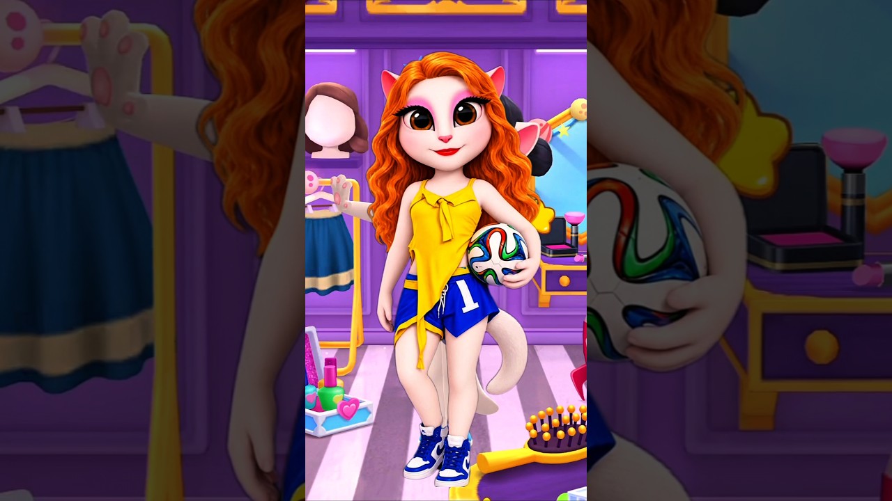Shakira  Cosplay in My Talking Angela 2 #mytalkingangela2 #viral #Cosplay #trend #trending #football